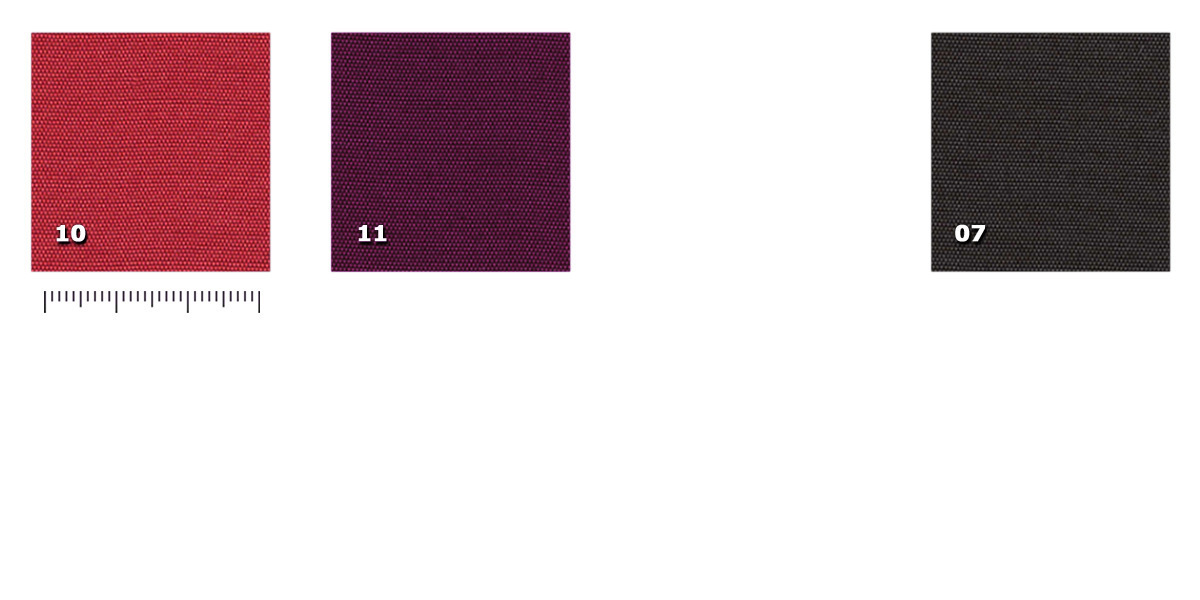 HST - Satin Trevira 300 cm 07. nero * (24 m)10. rosso * (14 m)11. prugna * (5 m)* disponibilit limitata alla quantit indicata
