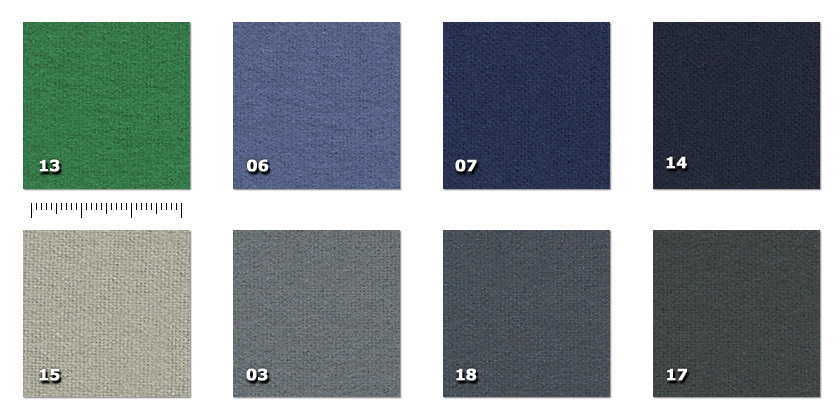 CGO - Gobbi Ordine minimo  300 m03. grigio * (8 m)06. blu chiaro * (410 m)07. blu scuro13. verde14. blu notte15. grigio chiaro17. grigio scuro18. grigio ardesia* disponibile in questo momento