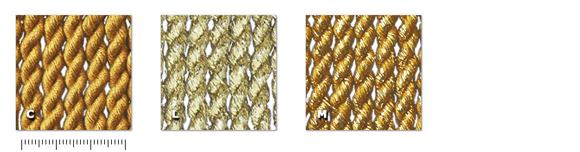 NFR - Fleco C. oro algodónL. oro lurexM. oro mezclado algodón / lurex