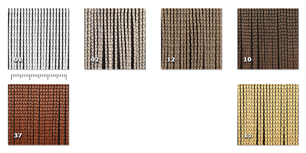 NTR - Tripolina 01. blanco02. beis10. avellana11. amarillo12. gris topo37. herrumbre