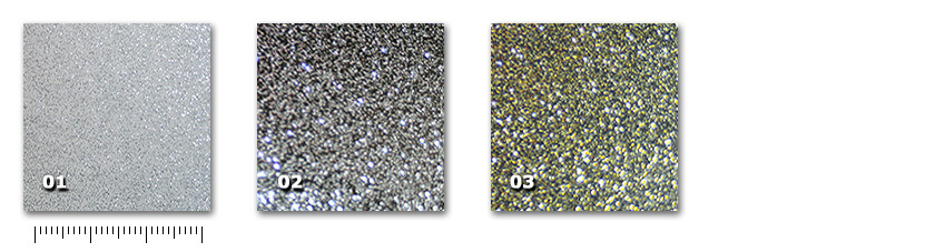 TGL - Glittery 01. blanco-plata02. negro-plata03. negro-oro