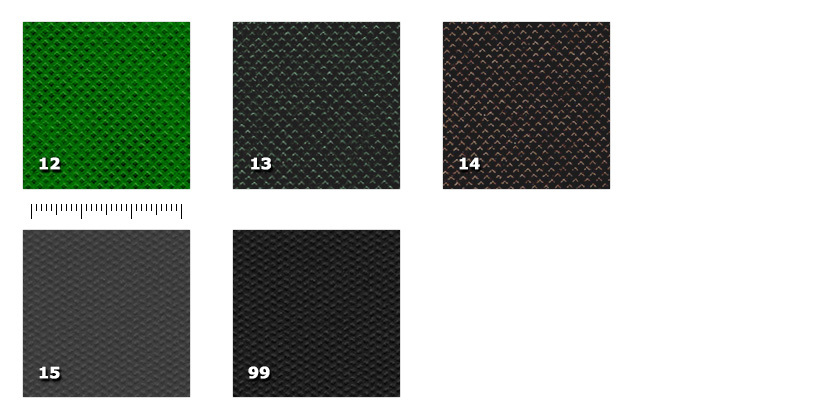 MNT - TexNonTex 12. vert13. vert fonc14. marron15. gris fonc99. noir