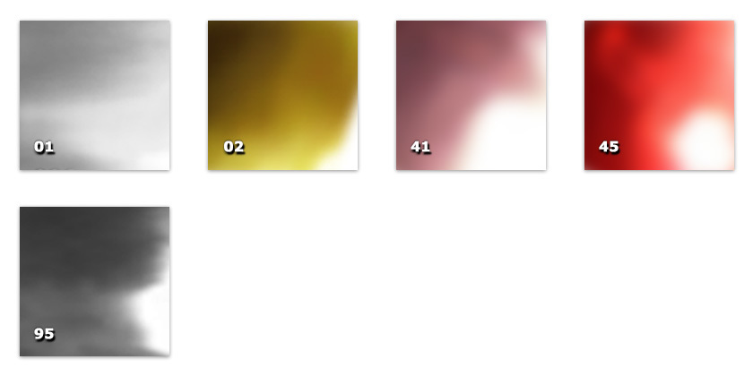 QSP - Mirofilm 01. prata02. ouro41. cobre45. vermelho95. niquel