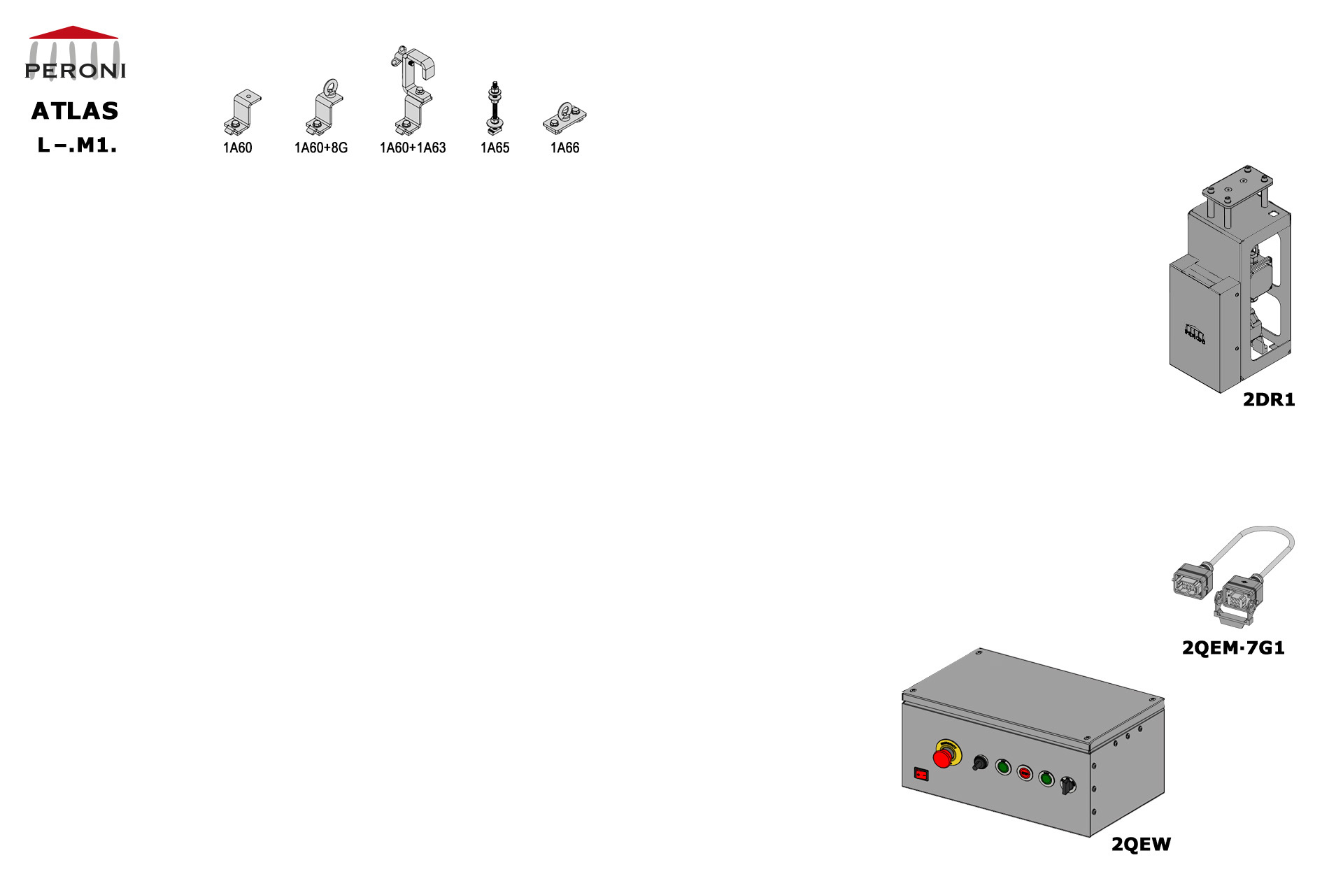 L.M1. configuration track L. Straight rail side openingM1. MotorizedComponents1A01 - Straight rail1A02 - Connection set1A03 - End stop1A11 - Side cord master carrier1A20 - 2 Wheel runnerMotion control1A40 - Horizontal pulley1A41 - Head double pulley1A48 - Side cord support1A71 - Side cord limit switch arm1A70 - Side cord limit switch1A72 - Cord guide for limit switch2DR1-RDS2QEM-7G1-152QEW - W panel board 3E - Poly rope  8 mm