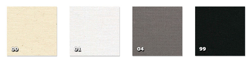 ASC320S - Sceno 320 cmASC430S - Sceno 420 cm 00. natural01. white04. grey *99. black* the shade of grey varies slightly depending on the dye lot
