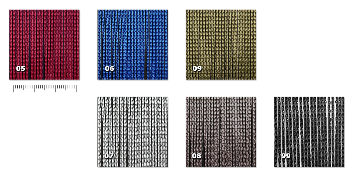 NTR - Tripolina 05. red06. blue09. green07. light grey08. anthracite99. black