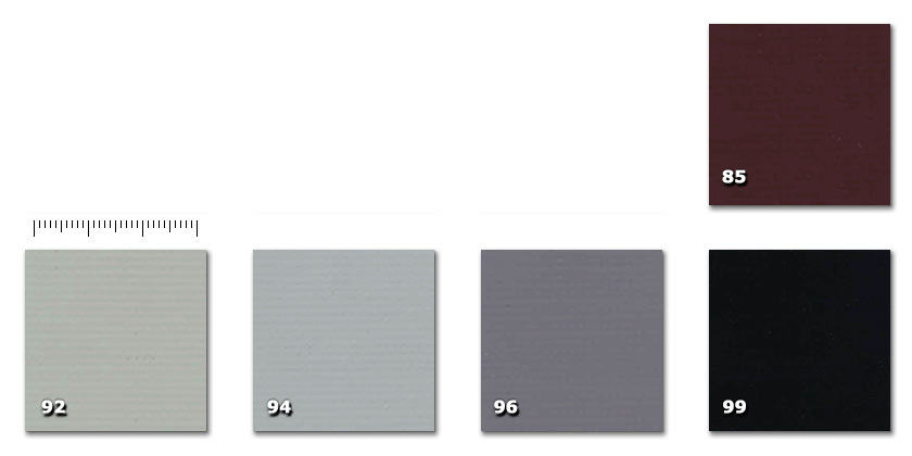 QPE - Resil 85. brown92. light grey94. grey96. dark grey99. black