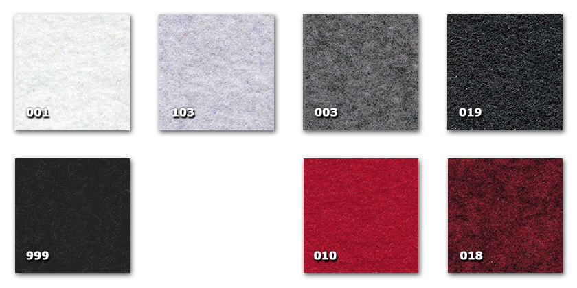 TMP - Perotapis 001. white003. melange grey010. red018. bordeaux melange019. anthracite103. very light grey melange999. black