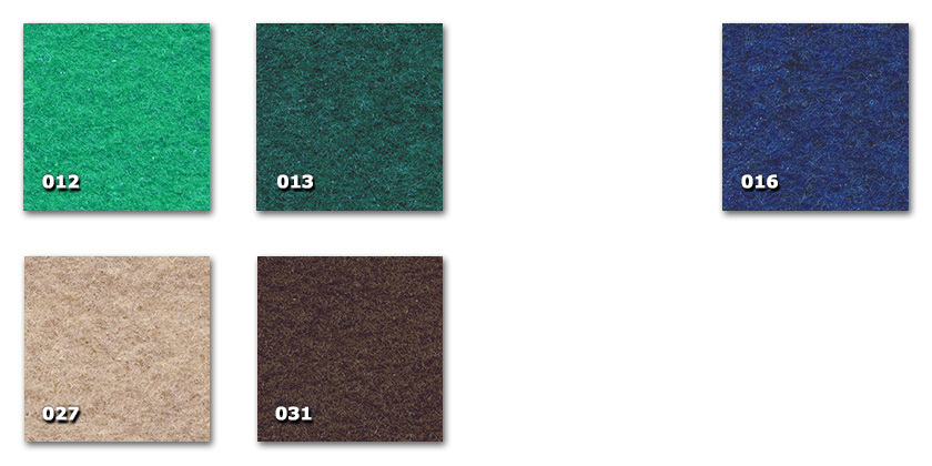 TMP - Perotapis 012. emerald green013. green016. blue027. beige031. brown