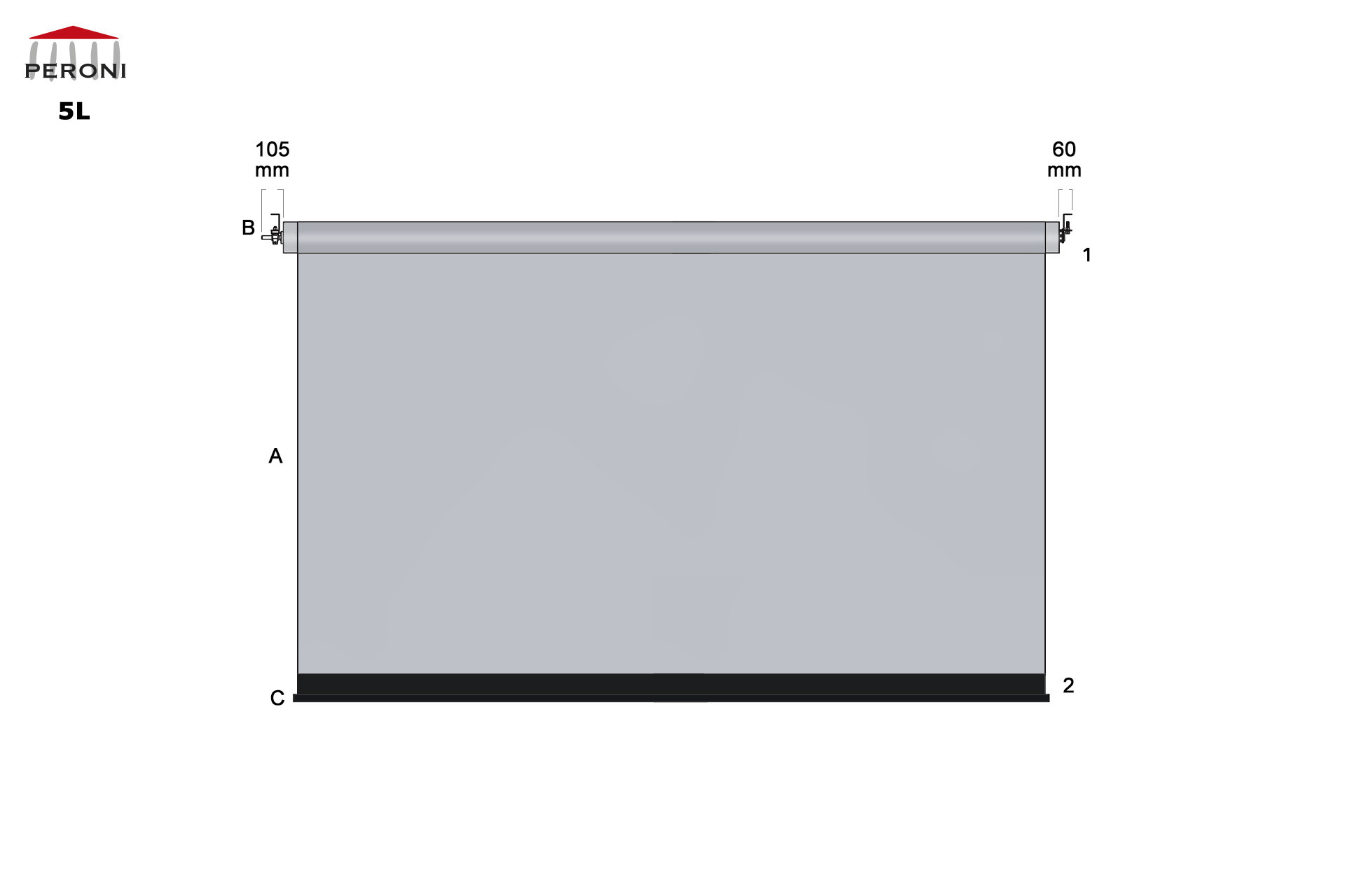 5L - Professional - Motorized roll-up screens | PERONI